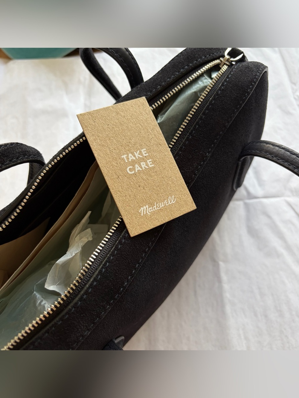 NWT Madewell Top Zip Bag in Juniper Berry - Picture 7 of 9